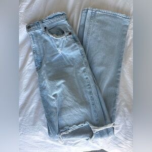 Abercrombie 90s straight curve love ultra high rise jeans